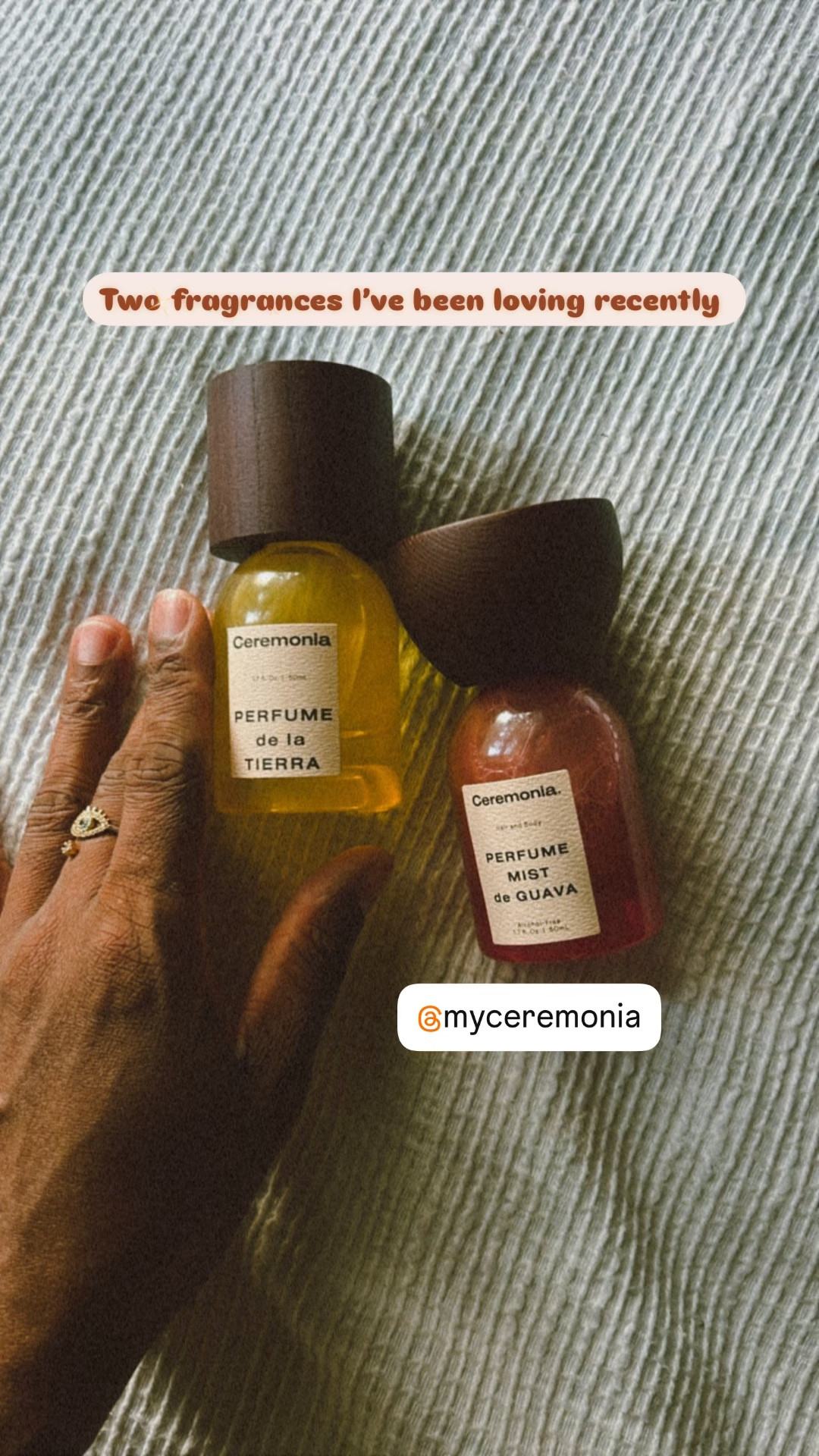 Two fragrances I’ve been loving recently! 

PERFUME DE LA TIERRA
Top: BERGAMOT, PINK PEPPER, BASIL
Heart: JASMINE PETALS, PEACH, GINGER
Base: VETIVER, TONKA BEAN, DRIFTWOOD

PERFUME MIST DE GUAVA

Top: GUAVA, LEMON ZEST, PEACH
Heart: JASMINE PETALS, VIOLET, BLACK TEA
Base: VETIVER, TONKA BEANS, BROWN SUGAR

#LTKFindsUnder100 #LTKMens #LTKBeauty