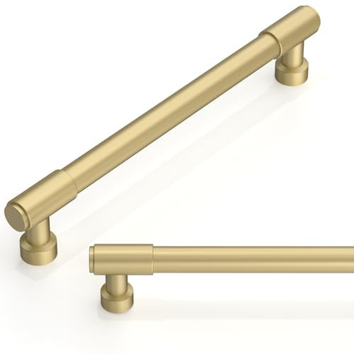 Talentedeco 10 Pack Brushed Gold Cabinet Pulls 6.3 Inch(160mm) Kitchen Cabinet Handles Cabinet Hardware for Drawer Pulls | Amazon (US)