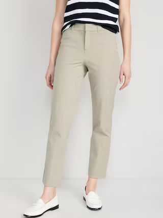 High-Waisted Pixie Straight Pants | Old Navy (US)