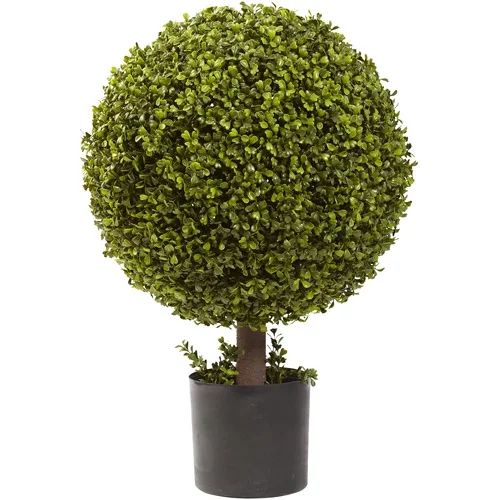 Nearly Natural 27" Boxwood Ball Topiary | Walmart (US)