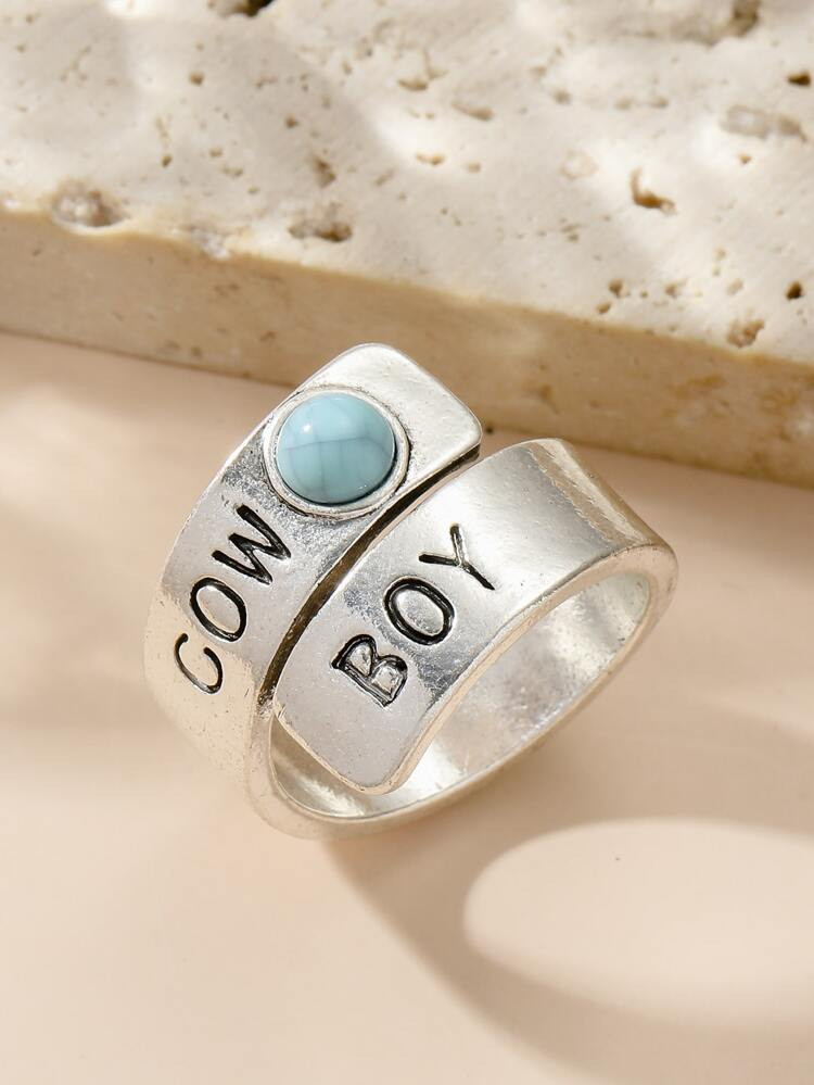 Letter Detail Ring | SHEIN