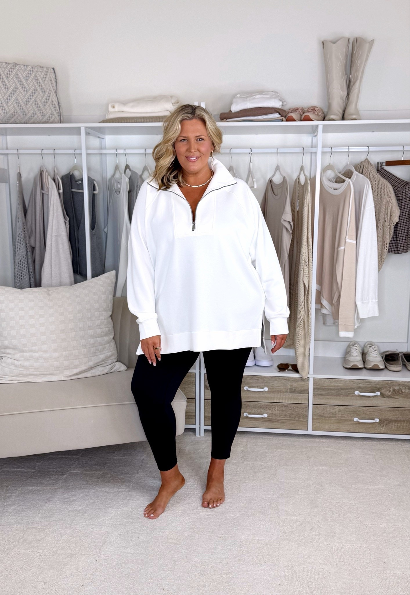 Sized up to a 3X in the jacket for extra room! Plus size, Spanx, outfit inspo, summer fashion, apron belly

#LTKSeasonal #LTKPlusSize #LTKMidsize