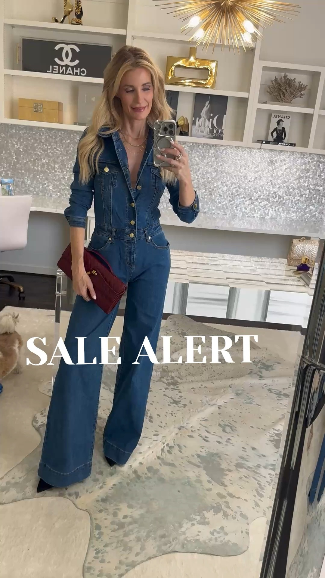 Denim jumpsuit under $100 = the ultimate one-and-done spring outfit 🙌 This sale find is so flattering, easy to style, and perfect for everything from errands to dinner—just switch up your shoes and you’re set. I’m wearing an XS and it fits TTS. 

 

#LTKootd #LTKOver40 #LTKSaleAlert