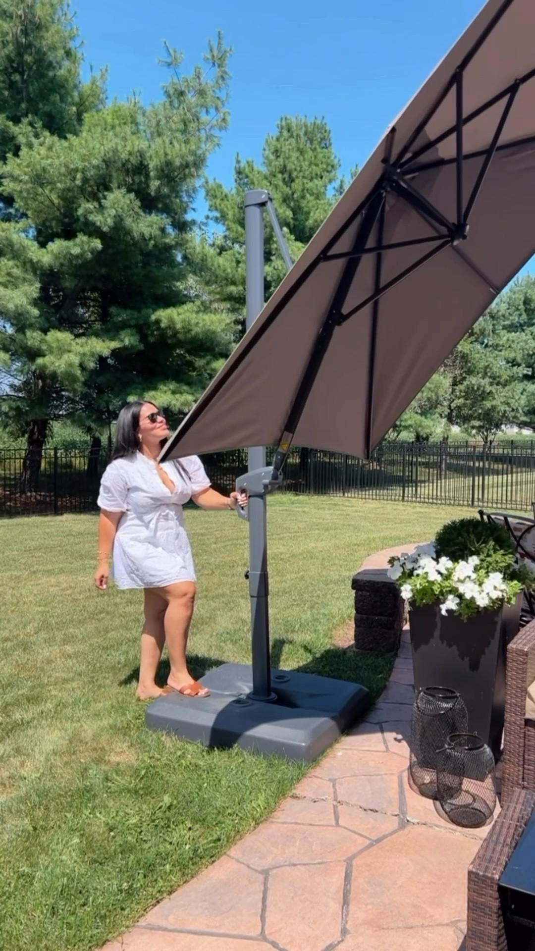 Cantilever Umbrella- Shade in Style
#outdoor #patioumbrella

#LTKHome #LTKSeasonal