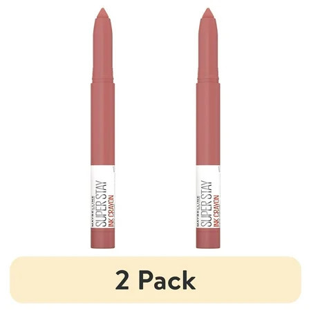 (2 pack) Maybelline Super Stay Ink Crayon Matte Lipstick, Achieve It All | Walmart (US)