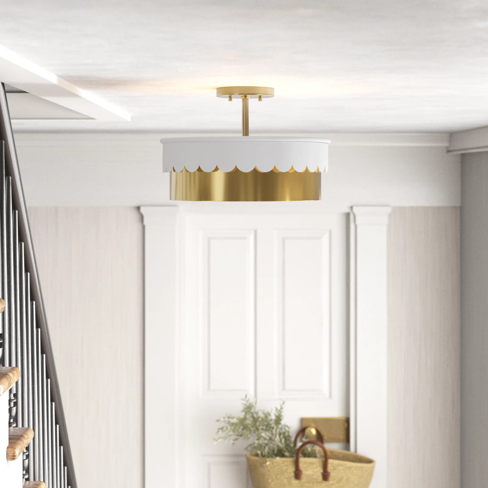 Dulcia Semi Flush Mount | Wayfair North America