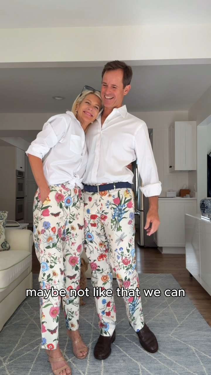 I never imagined Bing wearing these floral Mark Sikes pants, but after 31 years together he completely surprised me. 

 #LTKdayinmylife #LTKgrwm #LTKootd