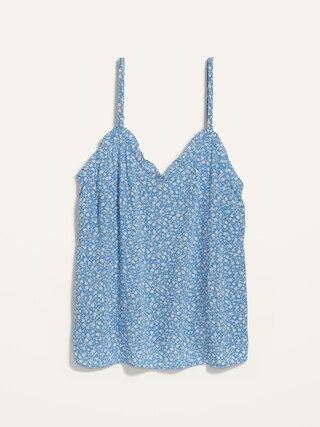 Printed Ruffled V-Neck Cami Top for Women | Old Navy (US)