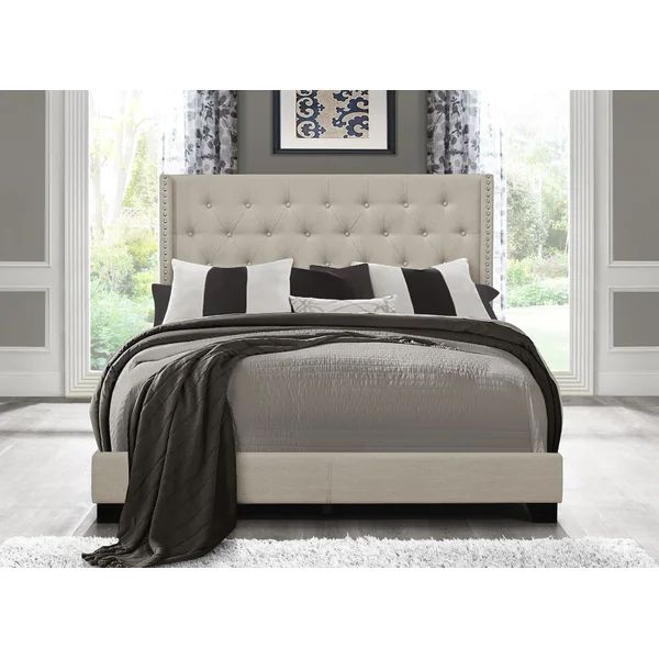 Aadvik Tufted Upholstered Low Profile Standard Bed | Wayfair North America