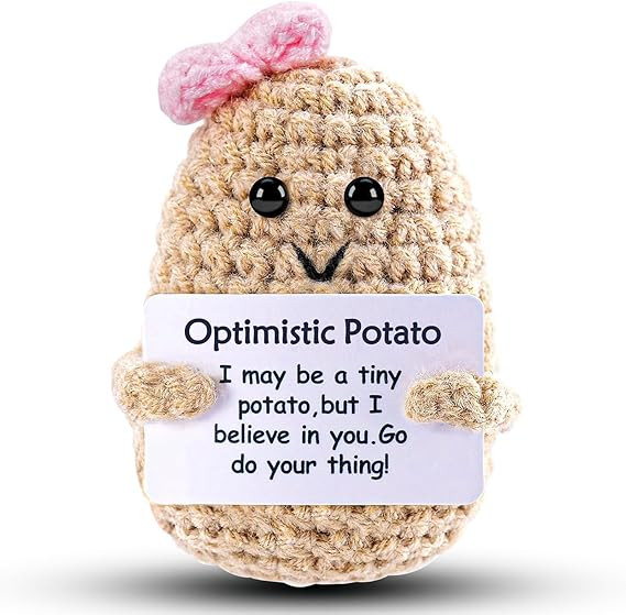 Funny Crochet Potato Girl Gifts for Father, Dad Women Men Husband Wife Birthday Friend Gifts from... | Amazon (US)