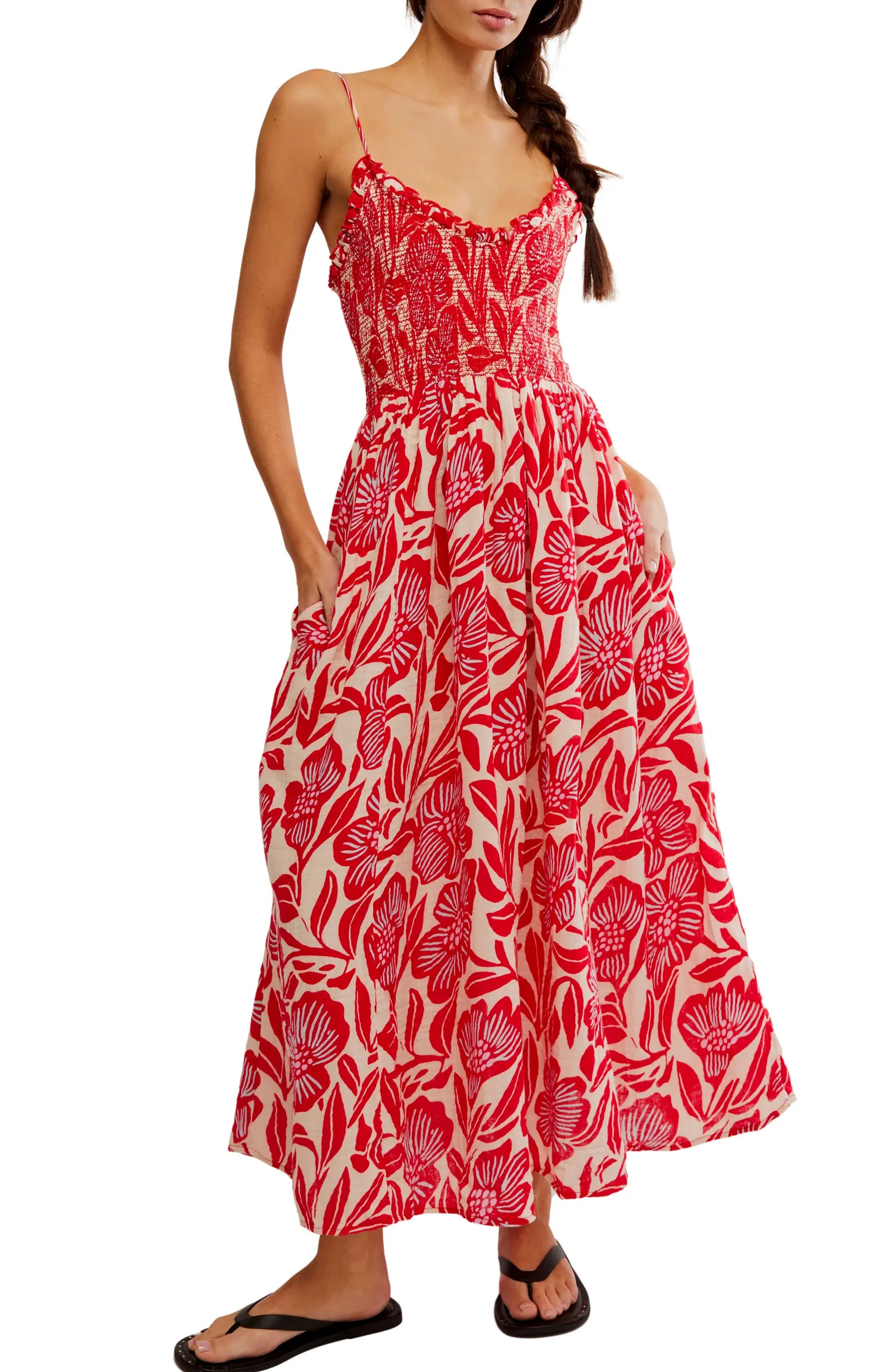 Sweet Nothings Floral Print Sleeveless Maxi Sundress | Nordstrom