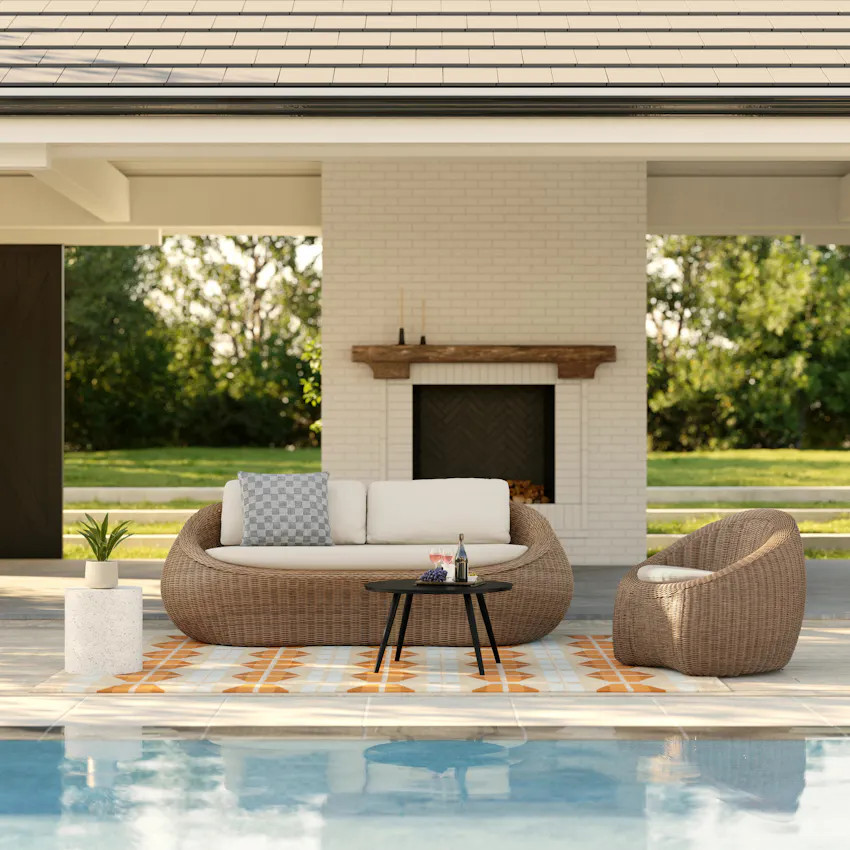 The Avila Outdoor Sofa x Swivel Chair Bundle | Article