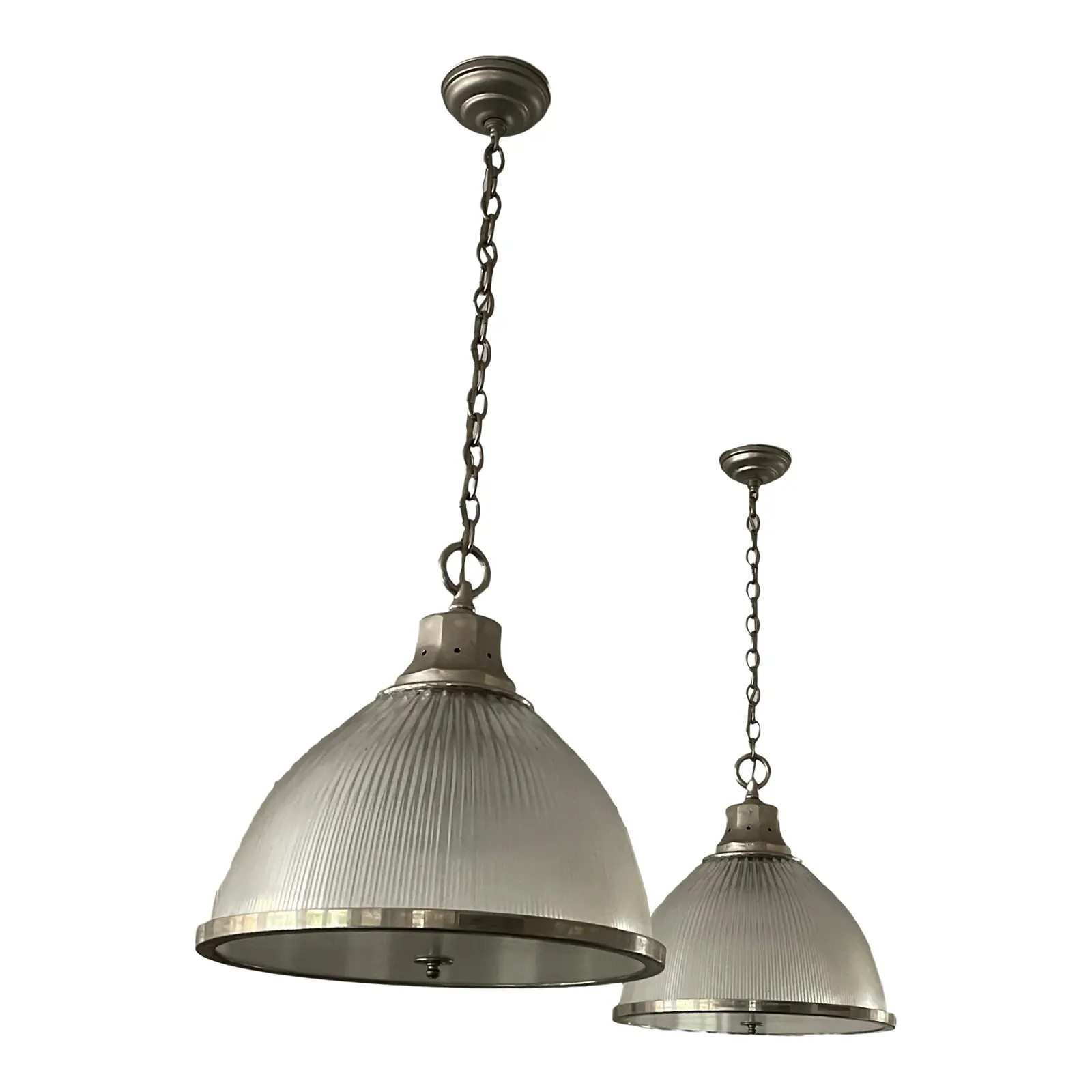 Ann Morris New York 18 Inch Holophane and Diffuser | Chairish