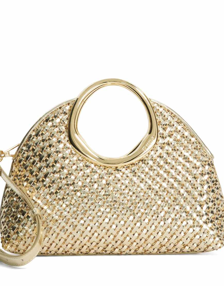 Dune London Earning clutch bag in gold-Multi | ASOS (Global)