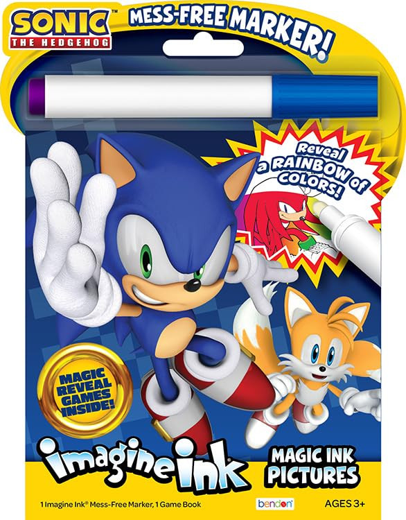 Bendon Sonic the Hedgehog Coloring and Activity Book with Imagine Ink | Amazon (US)