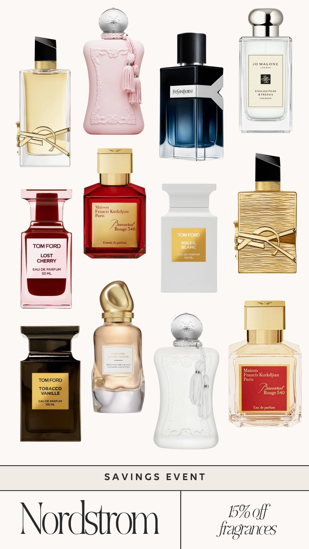This fragrance sale at Nordstrom is too good! 15% off all perfumes right now. So many luxe options! 

 #LTKBeauty #LTKSaleAlert