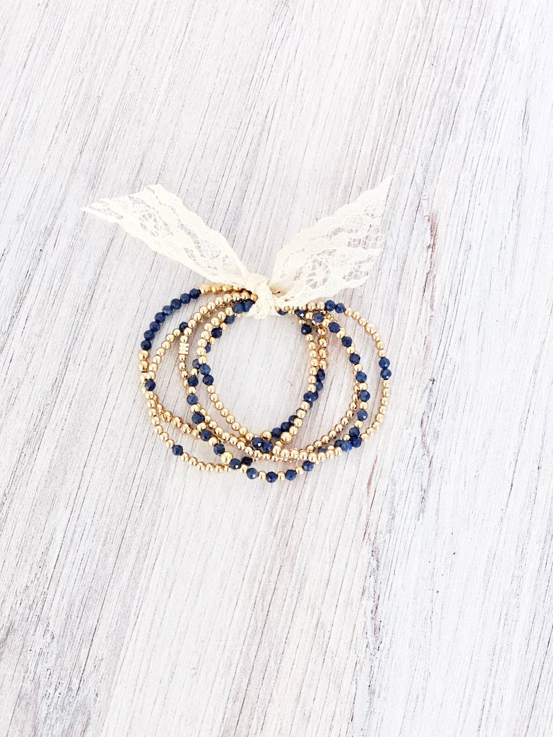 14k Gold Filled Sapphire Beaded Bracelets 2.5mm 3mm 4mm 5mm - Etsy | Etsy (US)