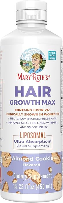 MaryRuth Organics Women's Hair Growth MAX Liposomal | with Lustriva® + Biotin 10000mcg + Pumpkin... | Amazon (US)