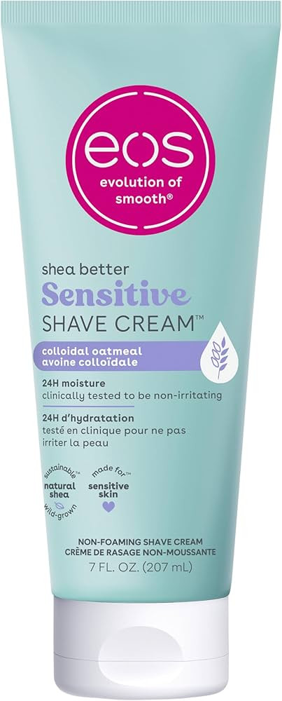 eos Shea Better Sensitive Shaving Cream, Women's Shave Cream, Fragrance-Free, Skin Care and Lotio... | Amazon (US)
