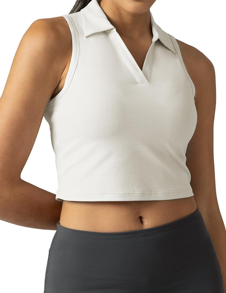 Colorfulkoala Camiseta sin mangas para mujer, camiseta sin mangas ajustada para golf, camisetas c... | Amazon (US)