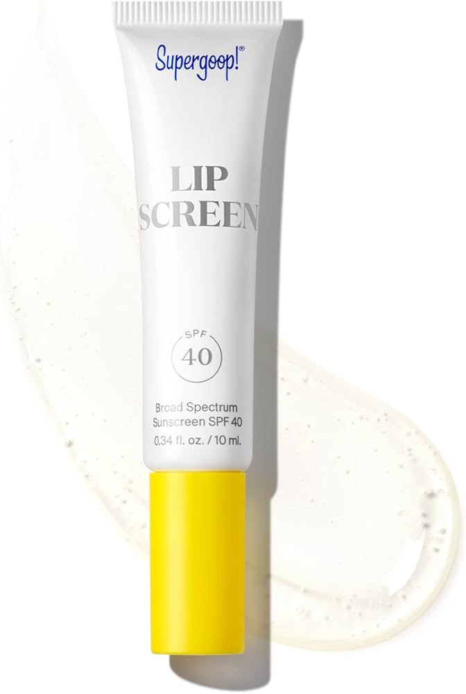 Supergoop! Lipscreen SPF 40, 0.34 fl oz - Reef-Friendly, Water-Resistant Clear Lip Gloss - Broad ... | Amazon (US)