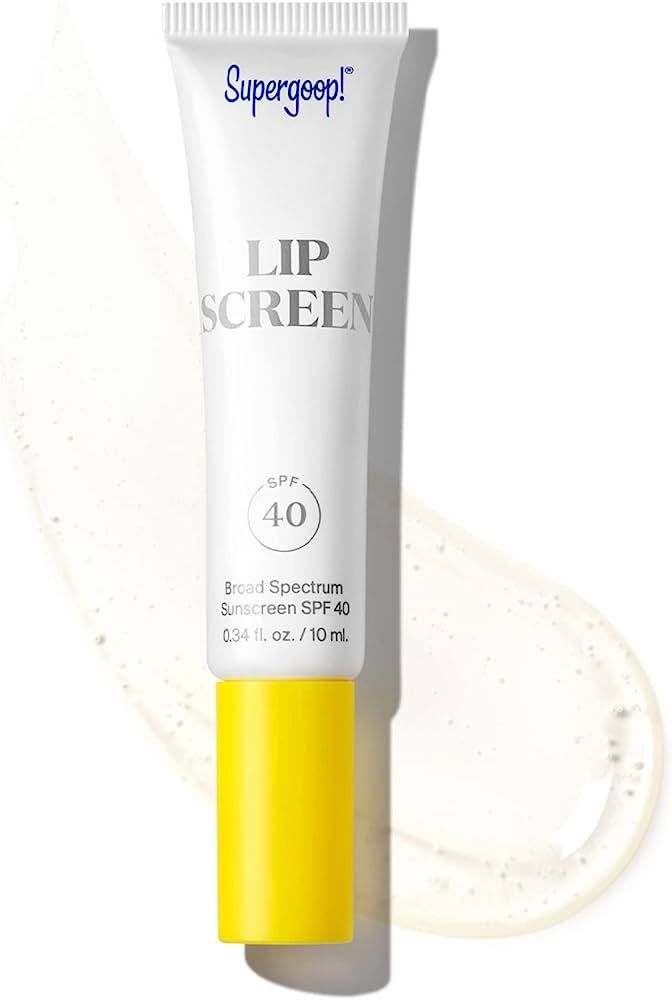 Supergoop! Lipscreen SPF 40, 0.34 fl oz - Reef-Friendly, Water-Resistant Clear Lip Gloss - Broad ... | Amazon (US)