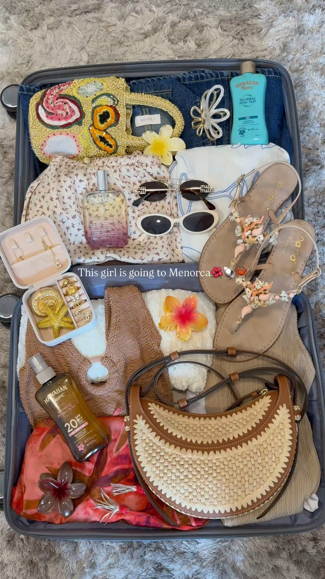 This girl is going to Menorca🌺🐚🦀
Tags: flower trousers Hunza g swimsuit suitcase travel holiday vacation shell sandals polene Paris bag 

#LTKsummer #LTKstyletip