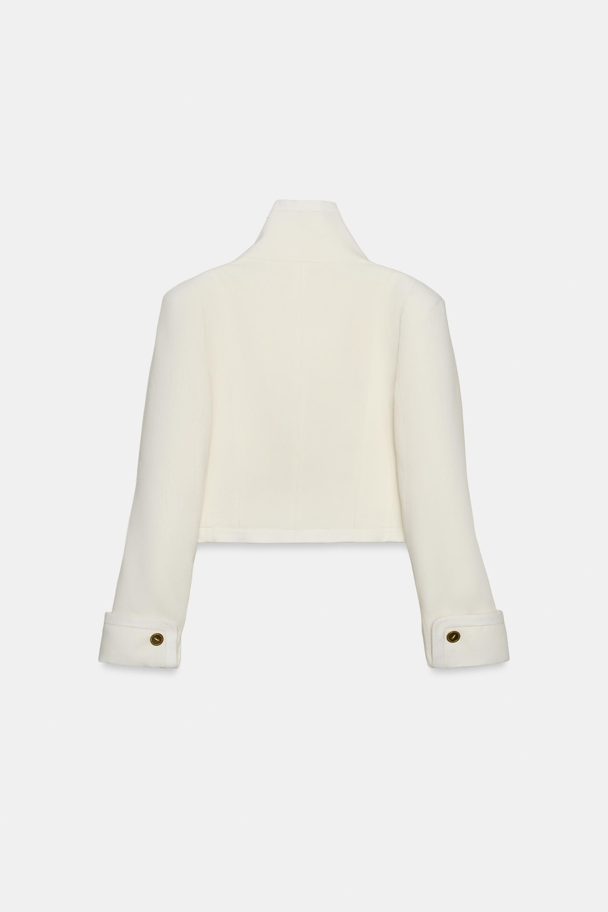 ZW COLLECTION LIMITED EDITION CONTRASTING CROPPED JACKET | Zara US