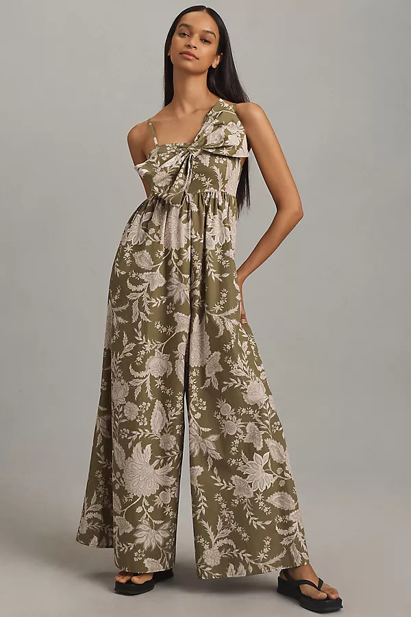 Hutch Poplin Bow Jumpsuit | Anthropologie (US)