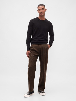 365 Wool-Blend Relaxed Trousers | Gap (US)