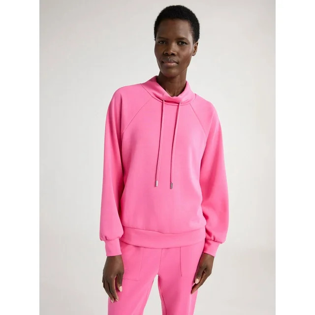 Scoop Women's Ultimate ScubaKnit Funnel Neck Sweatshirt, Sizes XS-XXL | Walmart (US)