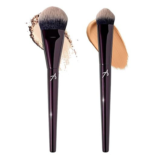 Anisa Beauty Press & Set Duo | Professional Cover & Set Brush + Conceal & Correct Brush for Conce... | Amazon (US)