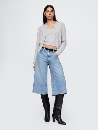 High Rise Denim Culotte Jeans | Gap (US)