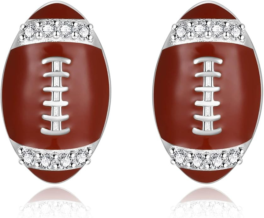 Sterling Silver Football Basketball Softball Baseball Pickleball Soccer Volleyball Tennis Ball St... | Amazon (US)