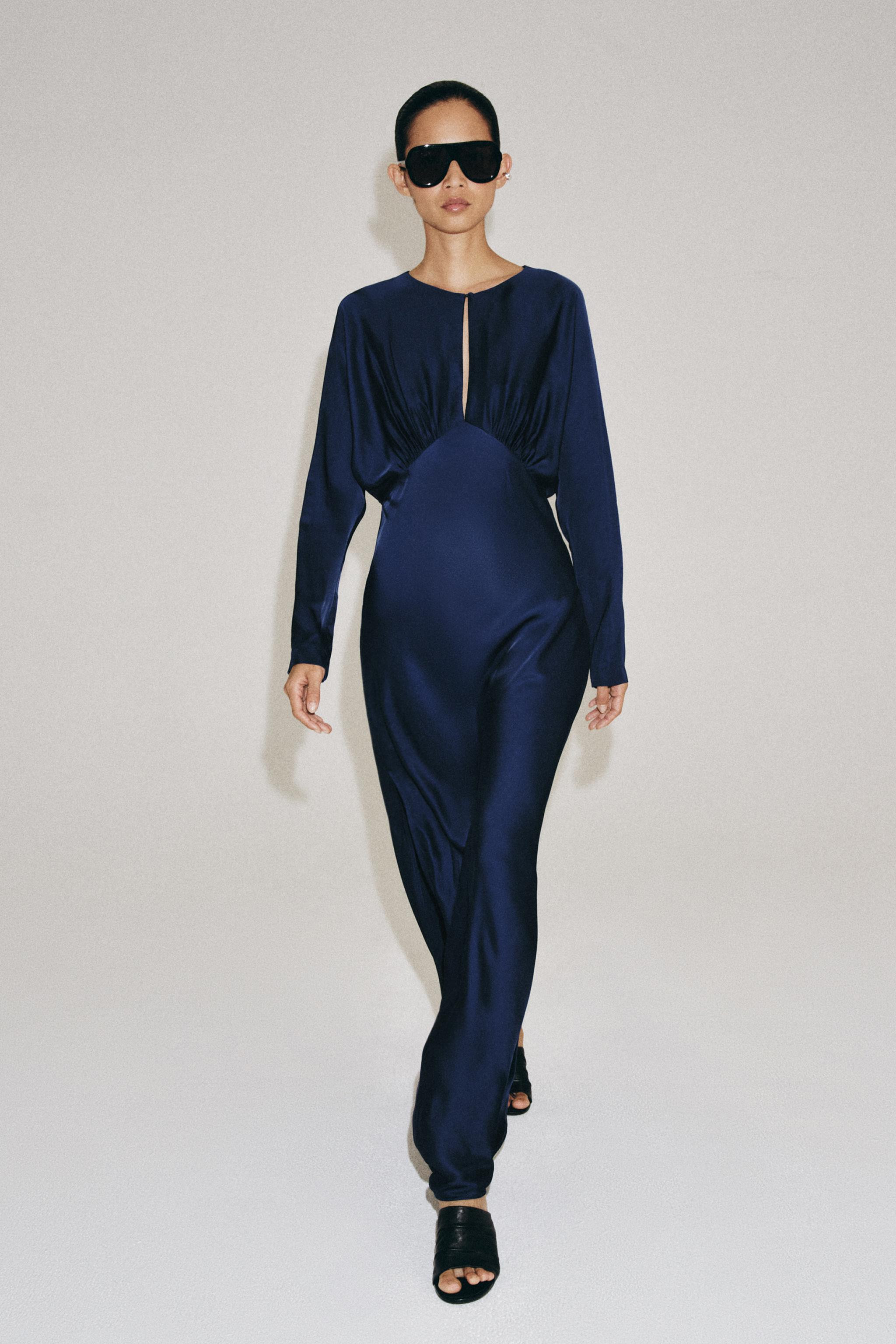 ZW COLLECTION SATIN EFFECT MAXI DRESS | Zara US