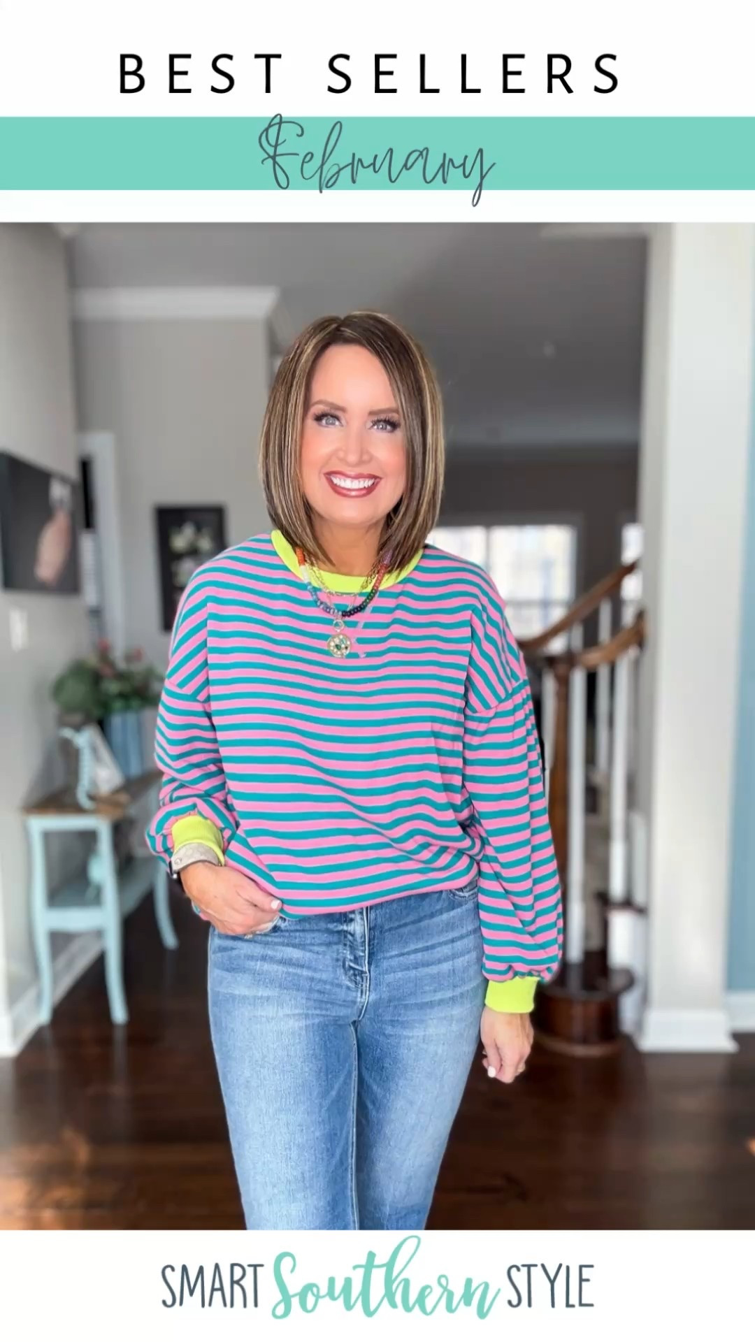 February’s Top 5 best sellers! 

1. Striped free people lookalike - very oversized (I recommend sizing down if in between)

2. Walmart lounge set (like Spanx Air Essentials) - size down if in between 

3. Walmart linen set - true to size in top, size down if in between in pants 

4. Amazon set like Spanx Air Essentials- true to size 

5. Zara sweater - size down if in between 

#LTKSaleAlert #LTKOver40 #LTKStyleTip