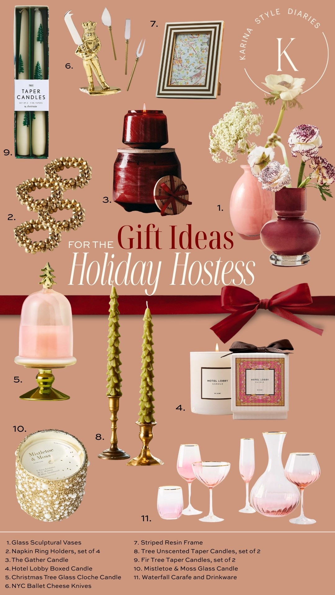 Last minute hostess gift ideas! 🎁  

christmas decor, kitchen, candles, flower vases, glassware, table setting accessories 

#LTKHome #LTKGiftGuide #LTKHoliday