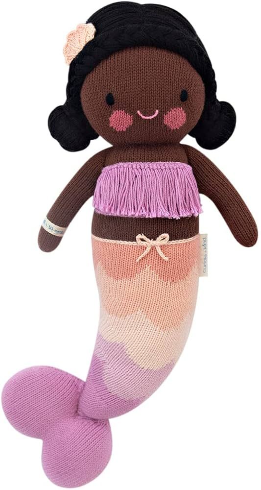 cuddle + kind Maya The Mermaid Little 13" Hand-Knit Doll – 1 Doll = 10 Meals, Fair Trade, Heirl... | Amazon (US)