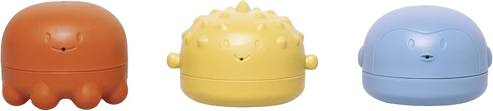 Ubbi Muted Color Bath Squeeze Toys, Baby Bath Accessory, Water Toys for Toddler Bath Time Play | Amazon (US)