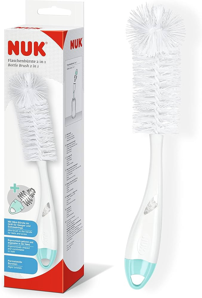 NUK 2 in 1 Flexible Bottle Brush | Baby Bottle & Teat Brush | Amazon (UK)