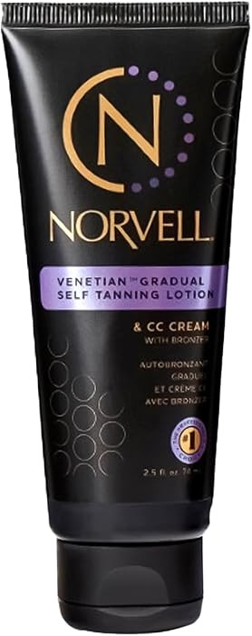 Norvell Venetian Sunless Self Tanner Gradual Color Extender Moisturizing Lotion, Travel Size 2.5 ... | Amazon (US)