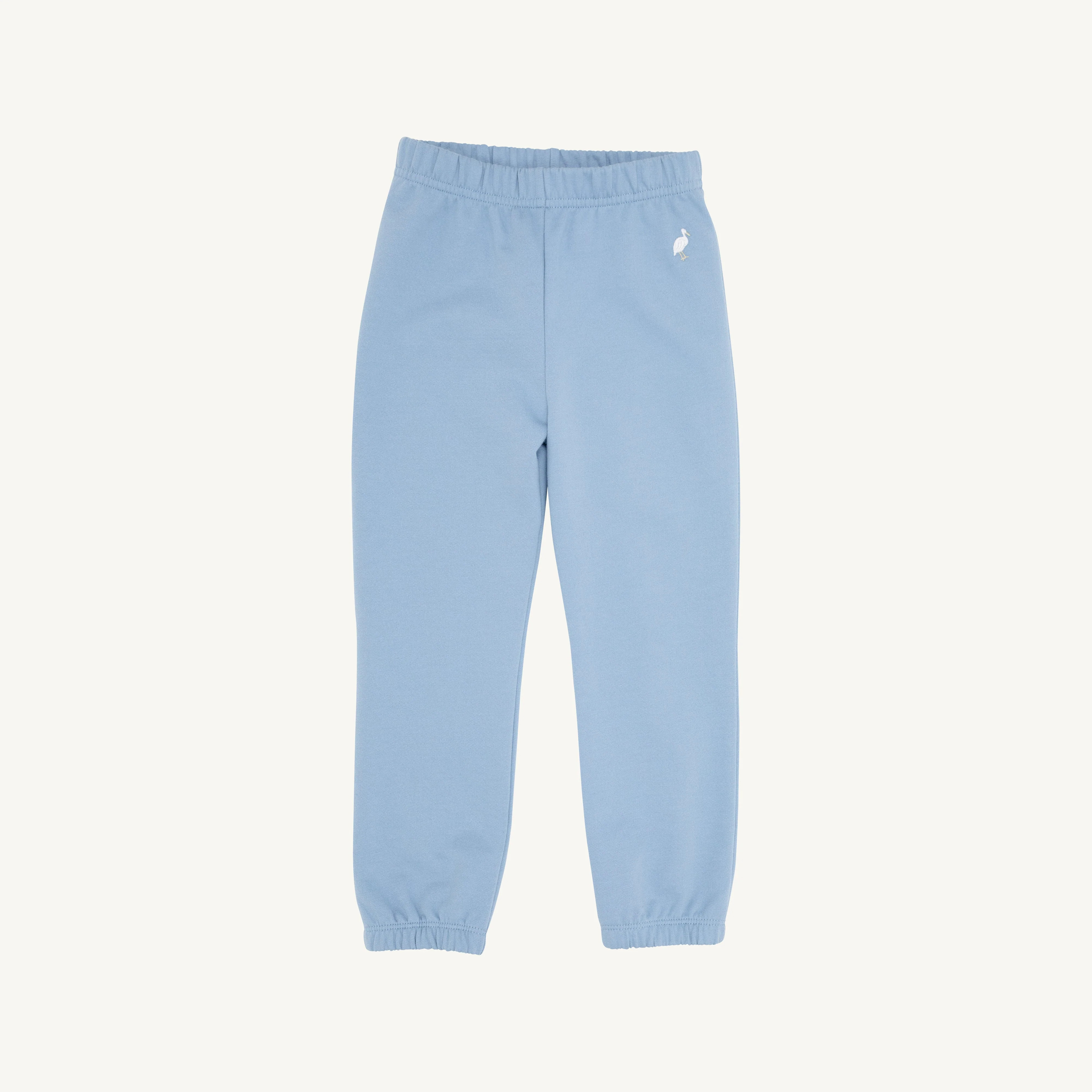 Gates Sweeney Sweatpants - Barrington Blue with Multicolor Stork | The Beaufort Bonnet Company