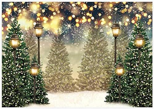 Amazon.com: Allenjoy 82" x 59" Winter Christmas Photography Backdrop Glitter Spot Xmas Green Pine... | Amazon (US)