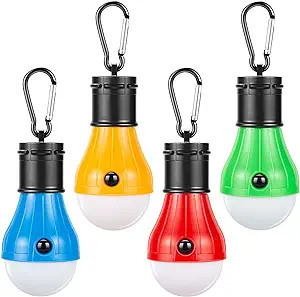 Campings Light [4 Pack] Doukey Portable Camping Lantern Bulb LED Tent Lanterns Emergency Light Ca... | Amazon (US)