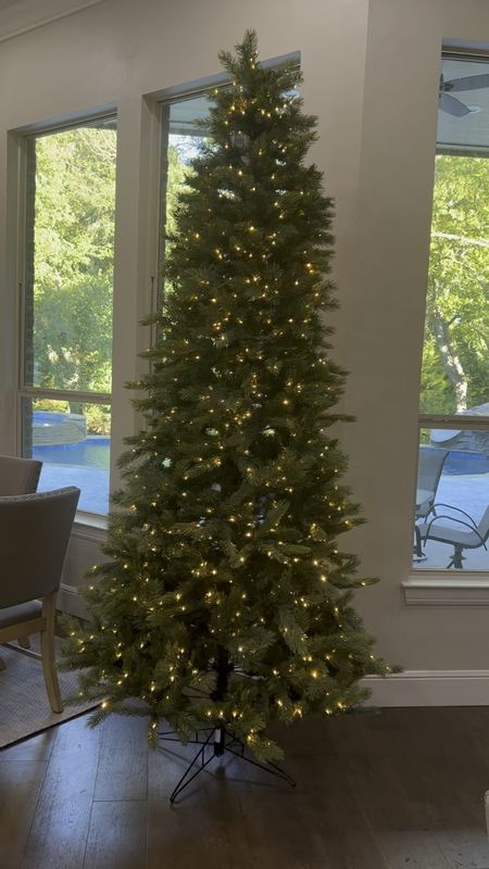 #lowespartner #ad Does anyone have their tree up yet?! Ours is officially up and ready to be decorated!! We love our tree that we got from Lowe’s!! We can easily switch from warm white lights to multicolor or have our own little light show and have it go between the two to spice things up! Black Friday prices have already started at Lowe’s be sure to snatch up all the holiday decorations and get a head start on that shopping!! 
#LowesPartner

#LTKSeasonal #LTKHoliday #LTKsalealert