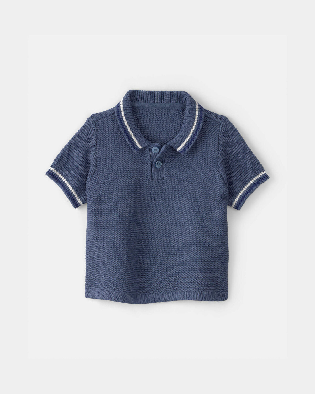 Baby Boy Sweater Polo Shirt - Navy | Carter's Inc