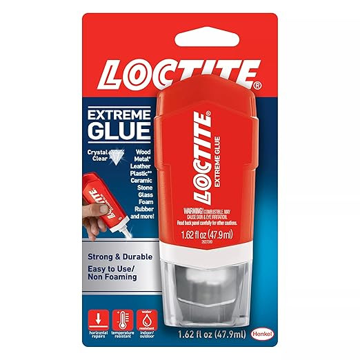 Loctite Extreme Glue, Strong All Purpose Glue for Wood, Metal, Leather, Pastic, & More - Dries Cl... | Amazon (US)