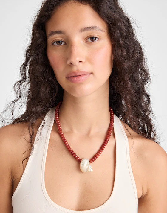 Shell Beaded Choker Necklace | Madewell
