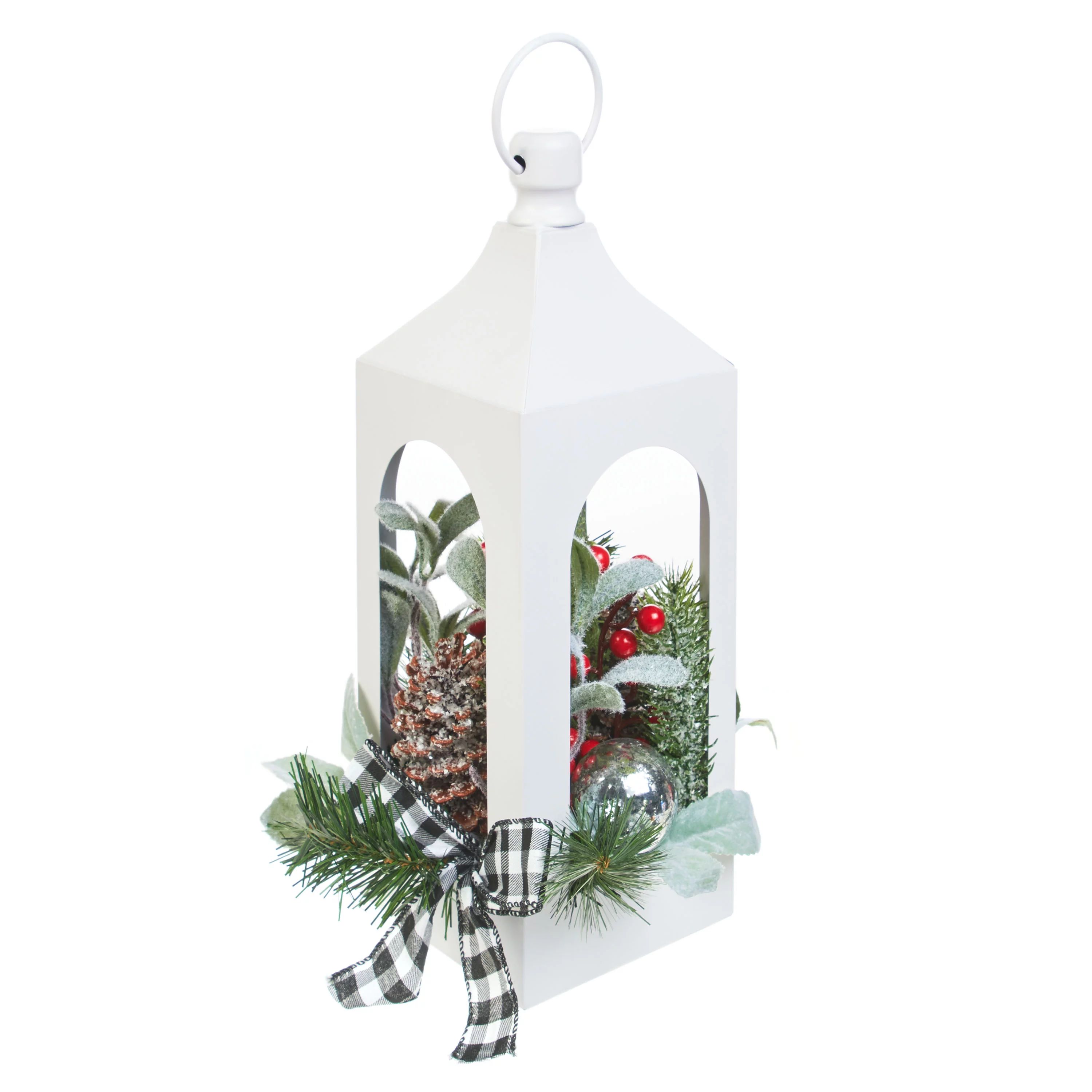 Holiday Time Metal White Lantern Arrangement - Walmart.com | Walmart (US)