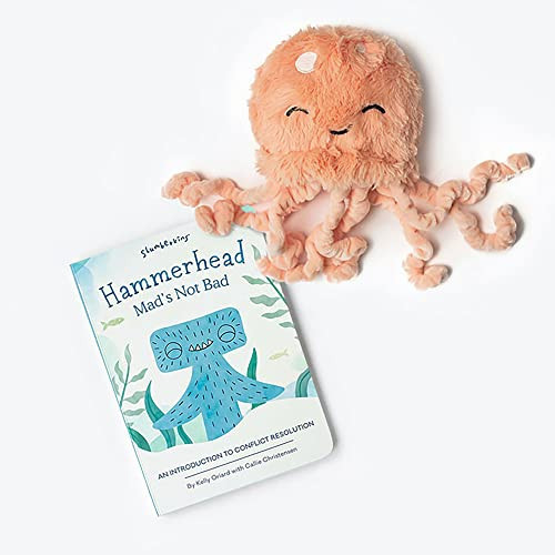 Slumberkins Mads Not Bad Board Book & Jellyfish Mini Set | Supports Conflict Resolution & Social Emotional Learning for Ages 0+ (Coral Jellyfish) | Amazon (US)